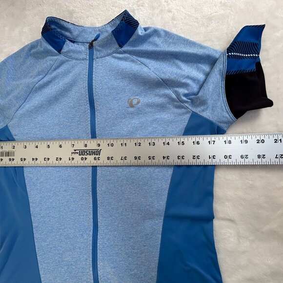 Pearl Izumi Select Escape Short Sleeve Women Cycling Jersey Medium Full Zip Blue - Picture 7 of 8